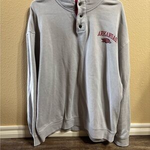 Knights Apparel Arkansas Gray Henley Sweatshirt